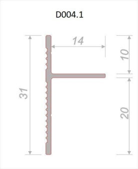Теневой профиль Engineering Универсальный Анодированный