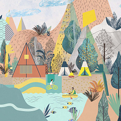 Фотообои Wall Street City Garden