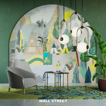 Фотообои Wall Street City Garden