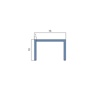 П-профиль алюминиевый NEEXY