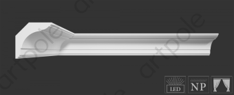 Карниз гладкий Artpole