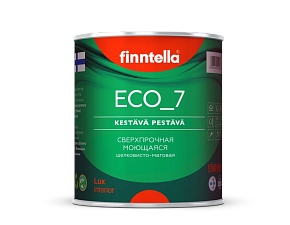 Стойкая интерьерная краска Finntella ECO 7 Kestävä pestävä