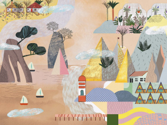 Фотообои Wall Street City Garden