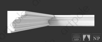 Карниз гладкий Artpole