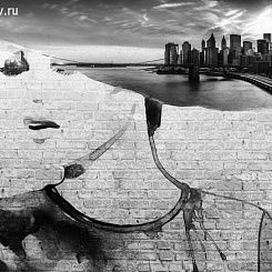 Фотообои Wall Street Grayscale