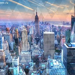 Фотообои Wall Street City Life