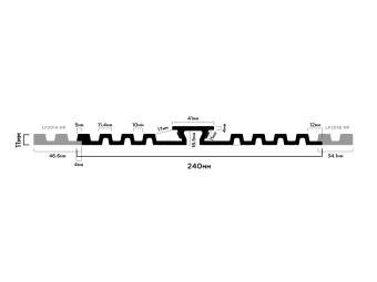 Декоративная панель Grand HI WOOD